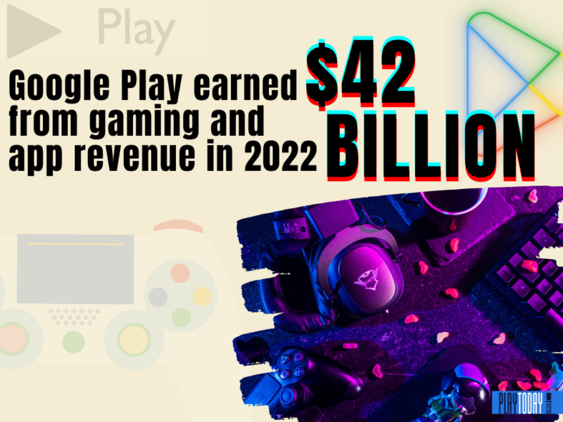 Google Play revenue in gaming and app revenue 2022