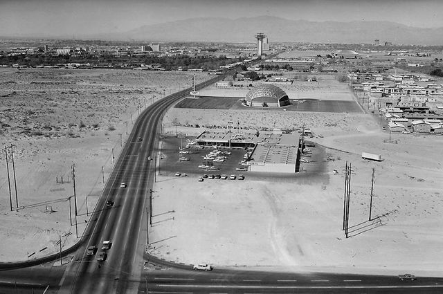 Aerial View of 3900 Paradise Road in Las Vegas, Nevada