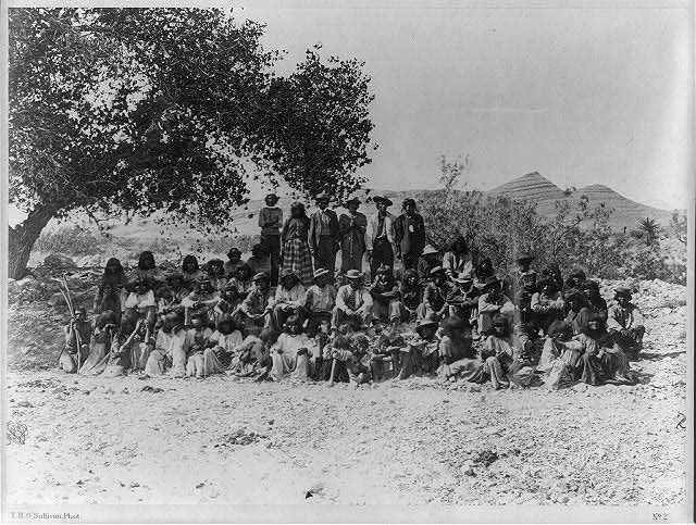 B&W Photo of Paiute Indians in Nevada