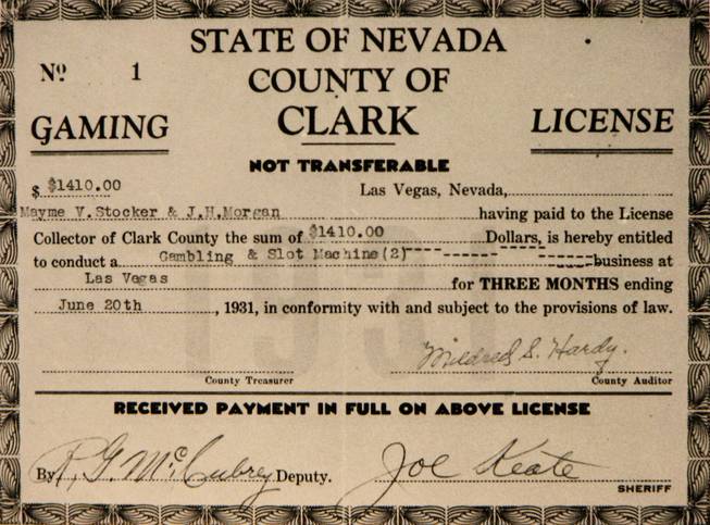 first nevada gaming license