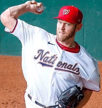 Stephen Strasburg Washington Nationals Nike 2019 Gold Program