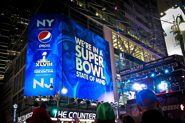 Pepsi LED Wall Advertisement for the Super Bowl XLVIII