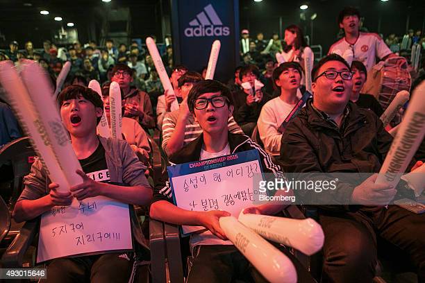 Chinese fans watch an eSports event
