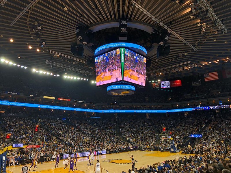 Lakers-Warriors Live Game Photo