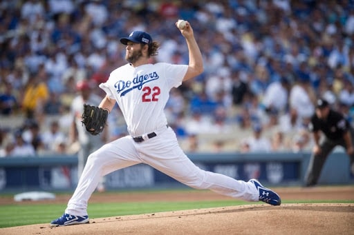 The Dodgers pitcher Clayton Kershaw