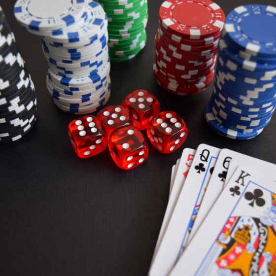 Best Poker Training Sites and Courses: Poker cards and chips.