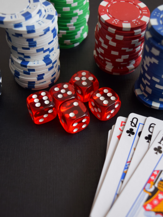 Best Poker Training Sites and Courses: Poker cards and chips.