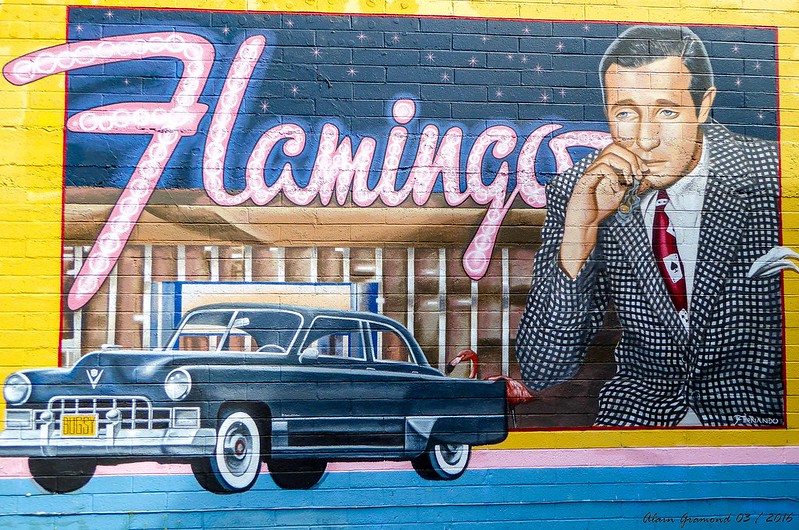 Bugsy Siegel Flamingo Hotel Mural