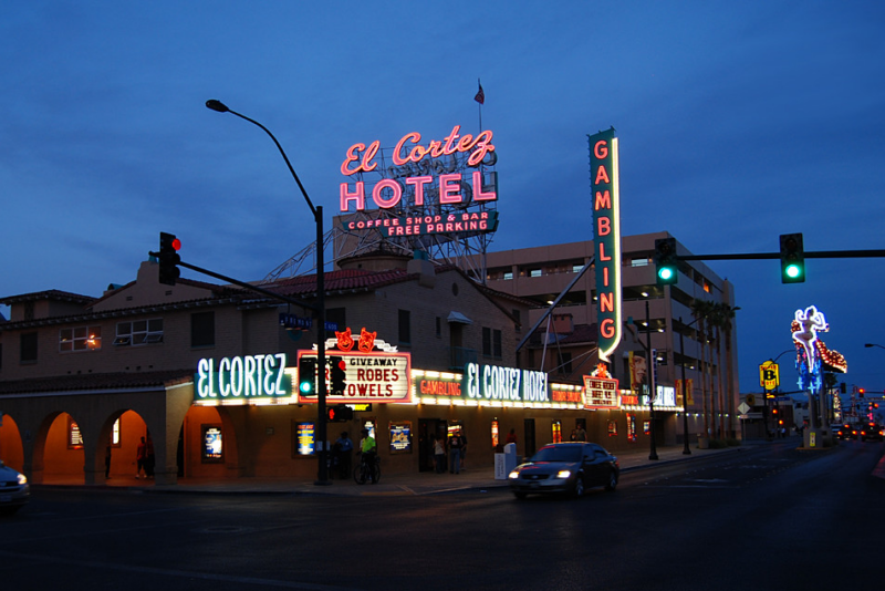 Outside shot of El Cortez Hotel and Casino