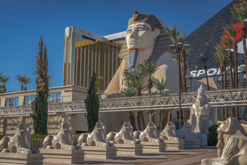 Outside shot of Luxor Hotel and Casino
