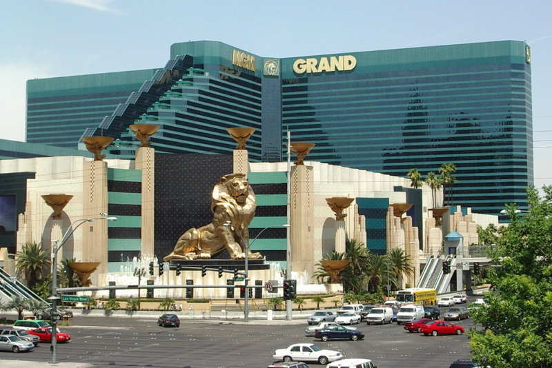 Outside shot of MGM Grand Las Vegas Resort and Casino