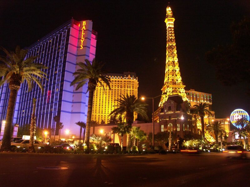 Outside shot of Paris Las Vegas Hotel and Casino