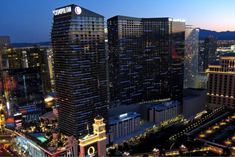 Outside shot of The Cosmopolitan Resort and Casino