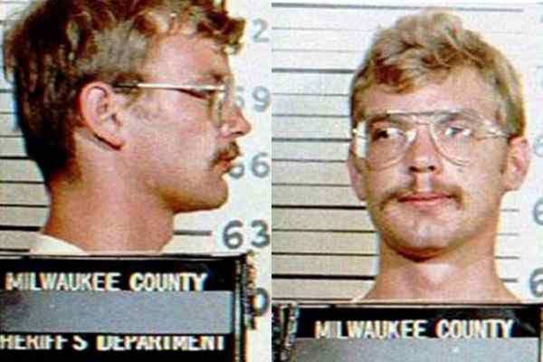 Mugshots of the infamous Jeffrey Dahmer