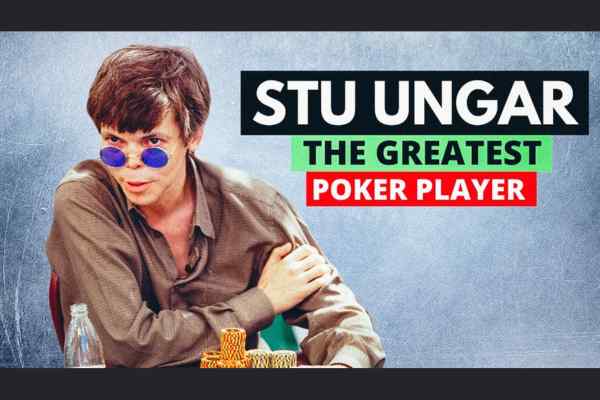 A photo of Stu Ungar during a poker game