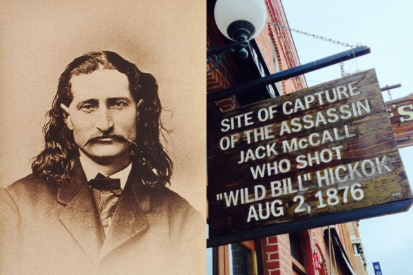 Photo of Bill Hickock and where Jack MacCall was captured