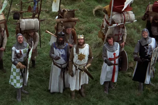A scene from Monty Python and the Holy Grail