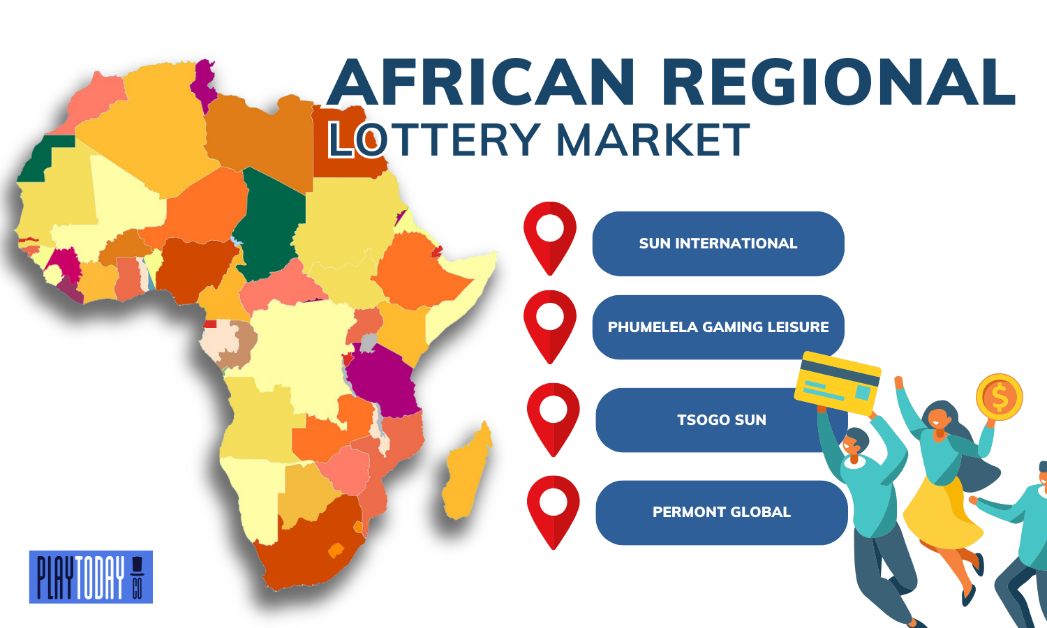 4 major players of the African regional Lottery market