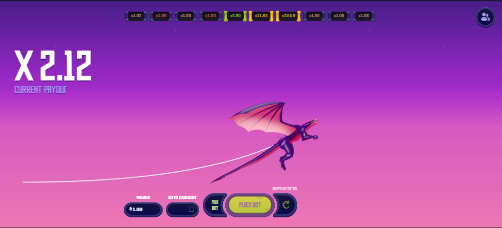 X-Crash Dragon-Themed Game