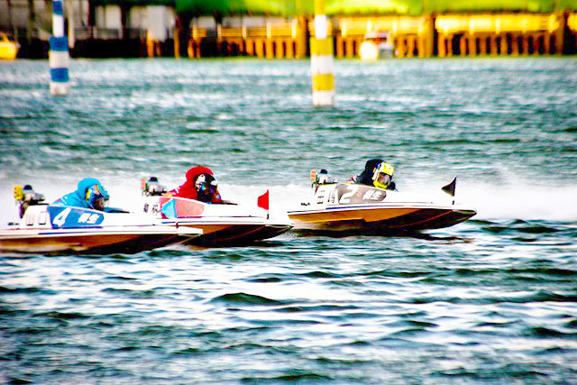 Boat Racing Competition in Japan