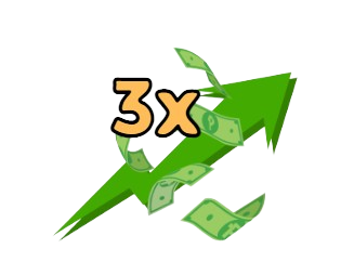 3x multiplier icon