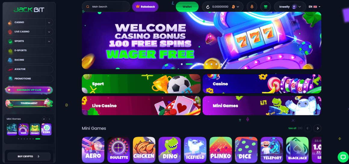 Jackbit Casino Landing Page