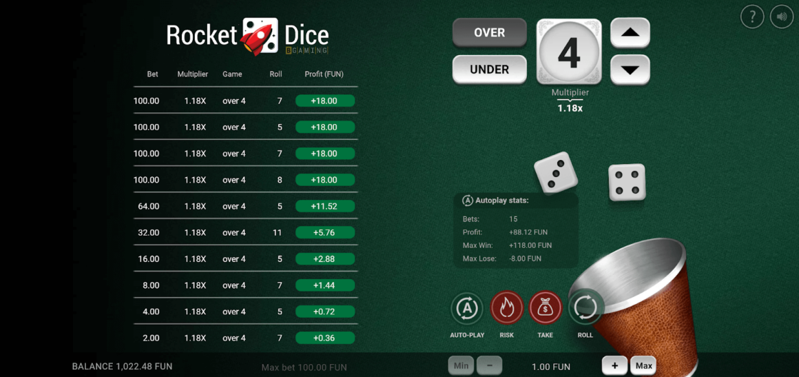 Rocket Dice Gameplay