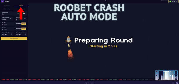 Roobet Crash Auto Mode