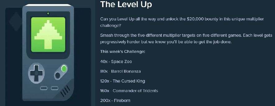 Stake.com The Level Up multiplier challenge